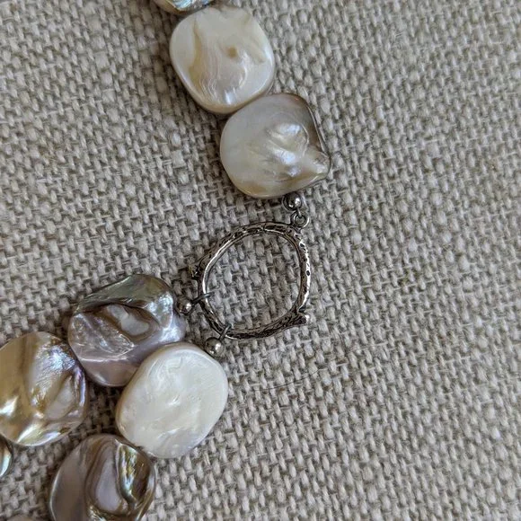 Silpada Vintage Mother of Pearl 2 Strand Necklace - Picture 5 of 9